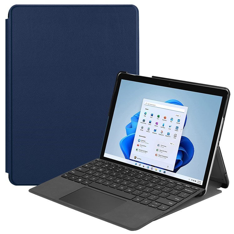 EIDERWOOD Microsoft Surface Go 4 Faux Leather Flip Case - Blue