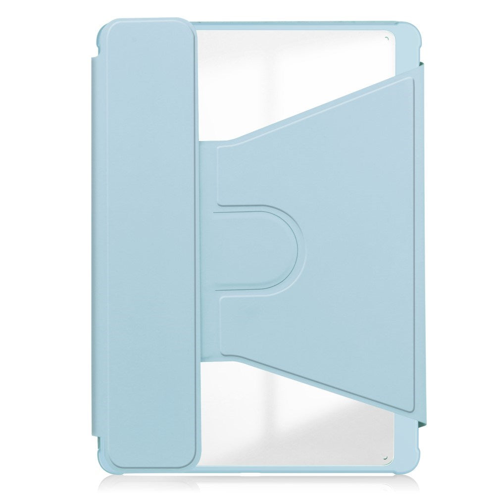 EIDERWOOD iPad Pro 11" (2025 / 2024) Hybrid Flip Case w. Rotating Stand Function - Transparent / Light Blue