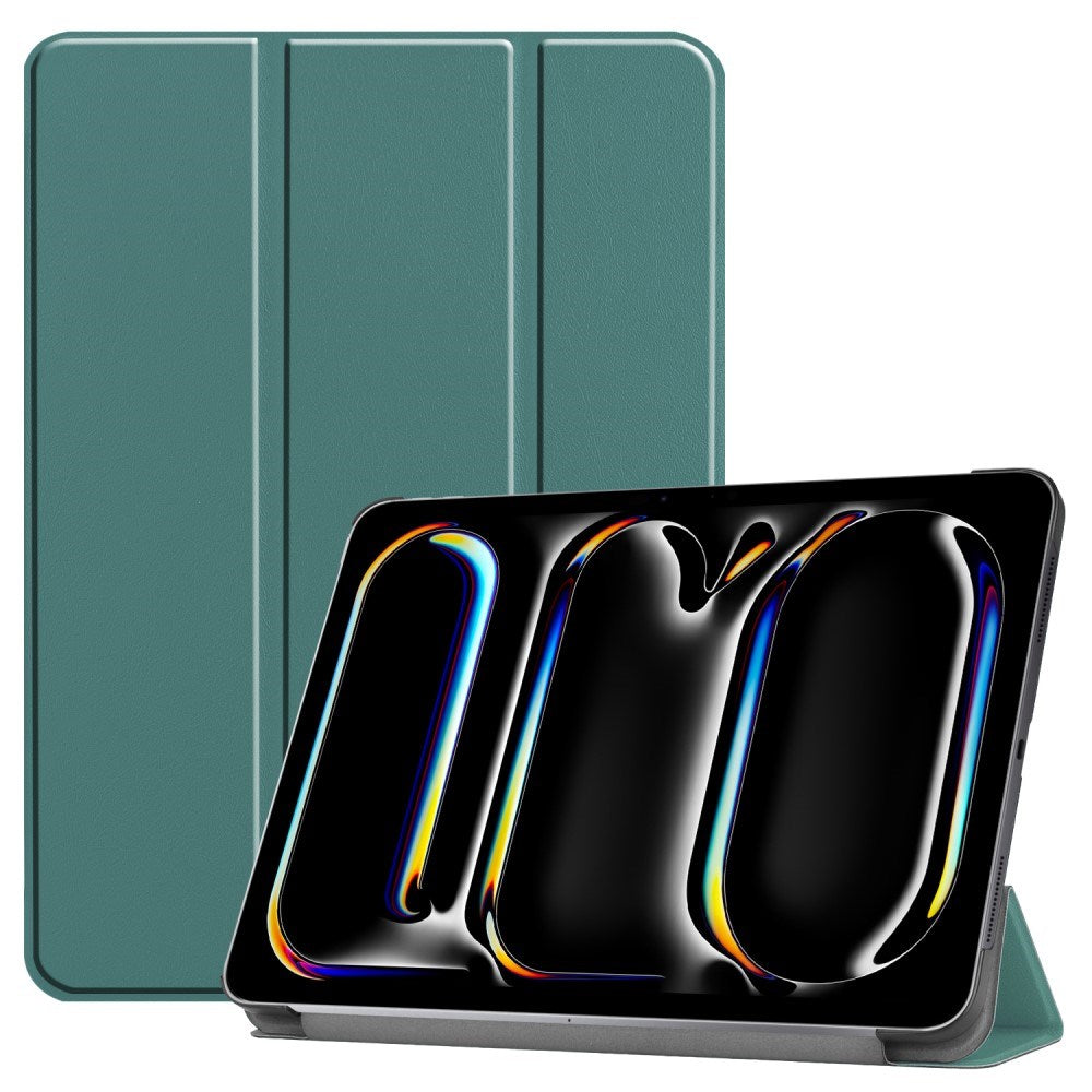 EIDERWOOD iPad Pro 11" (2025 / 2024) Tri-Fold Leather Flip Case - Green