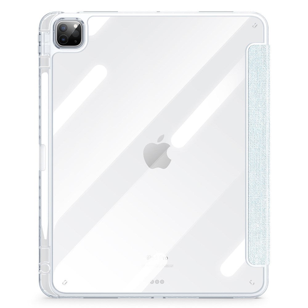 iPad Pro 13" (2025 / 2024) DUX DUCIS Unid Series Tri-Fold Flip Case - Transparent / Light Blue