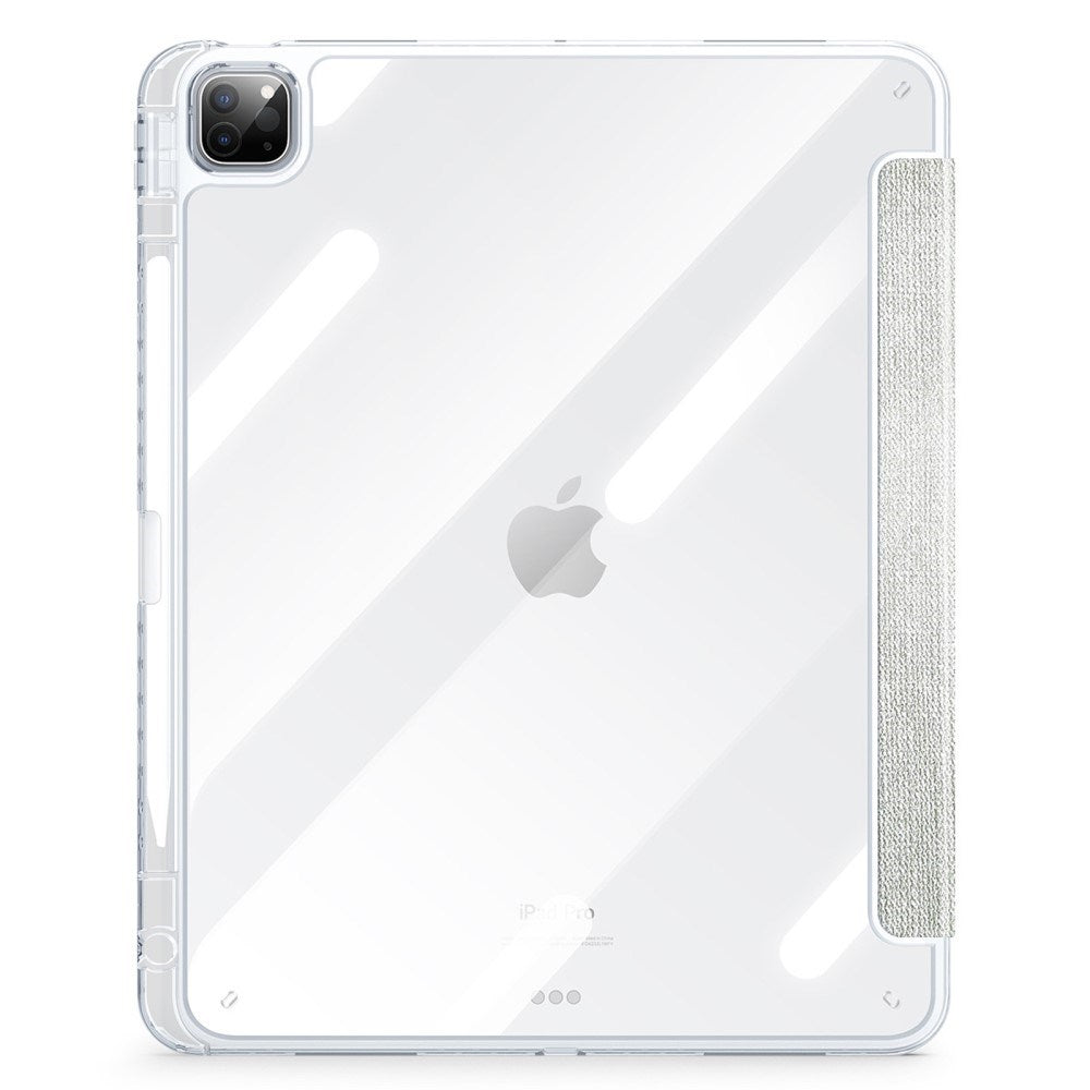 iPad Pro 13" (2025 / 2024) DUX DUCIS Unid Series Tri-Fold Flip Case - Transparent / Green