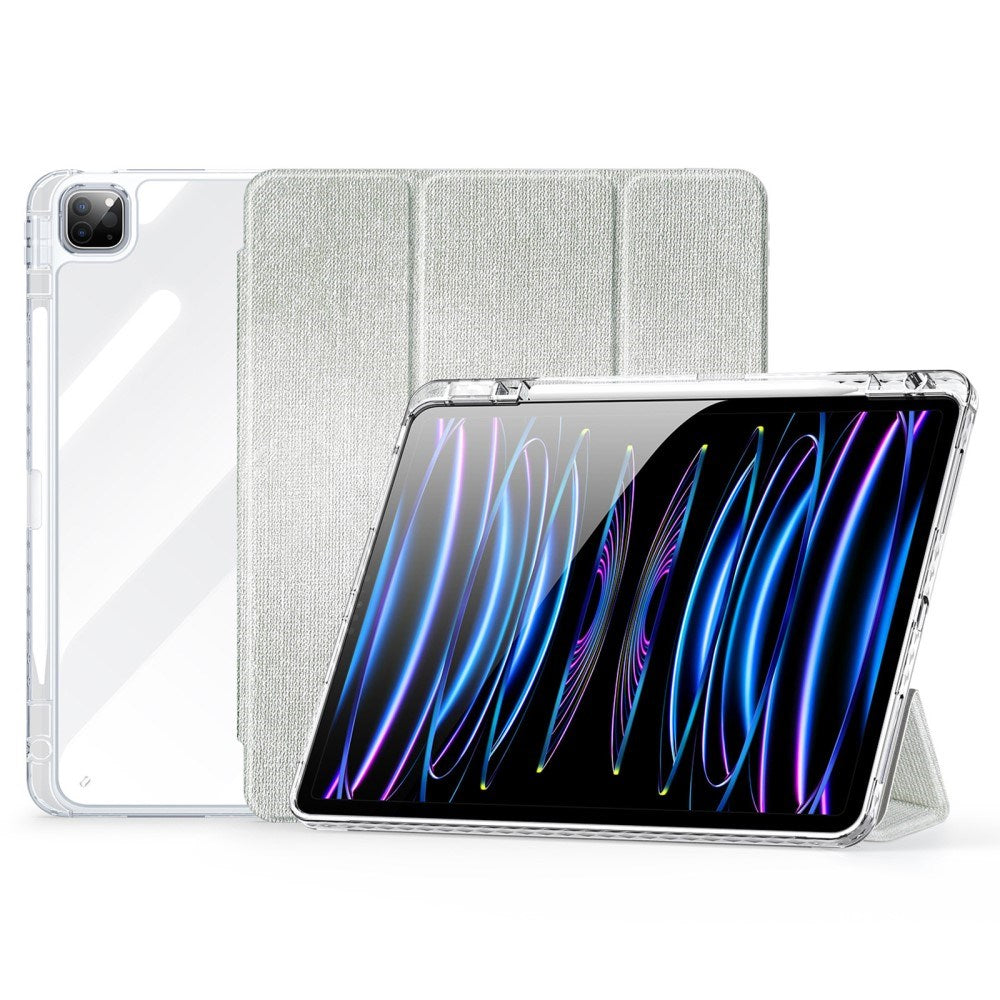 iPad Pro 13" (2025 / 2024) DUX DUCIS Unid Series Tri-Fold Flip Case - Transparent / Green