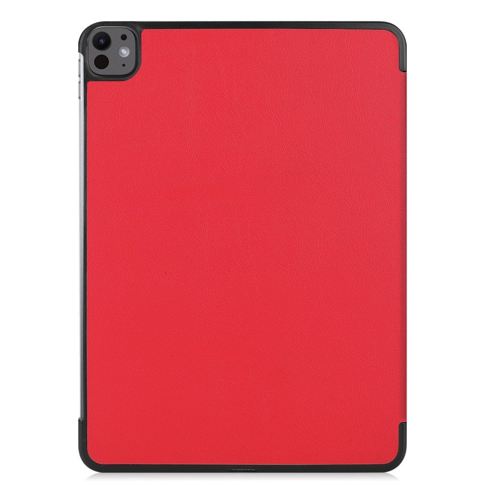 EIDERWOOD iPad Pro 13" (2025 / 2024) Tri-Fold Leather Flip Case - Red