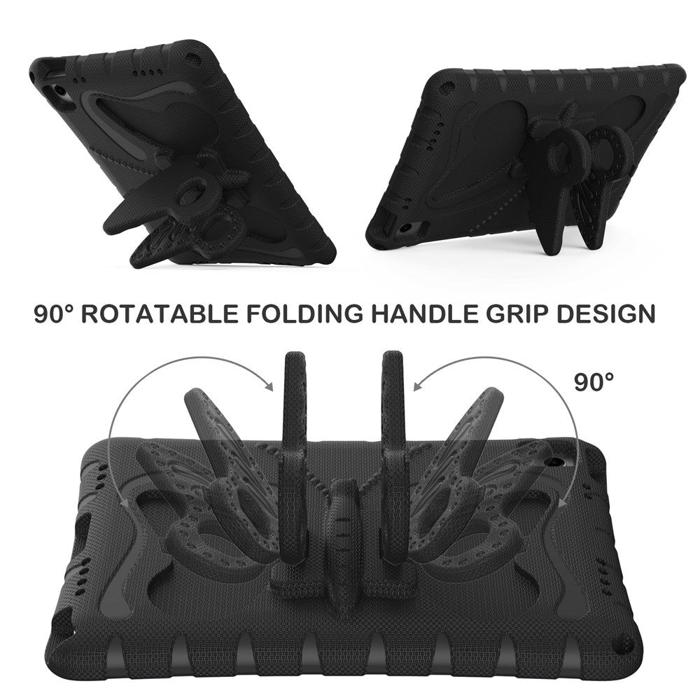 Samsung Galaxy Tab A11+ (Plus) / A9+ (Plus) EIDERWOOD Kids Case - Butterfly Kickstand Case - Black