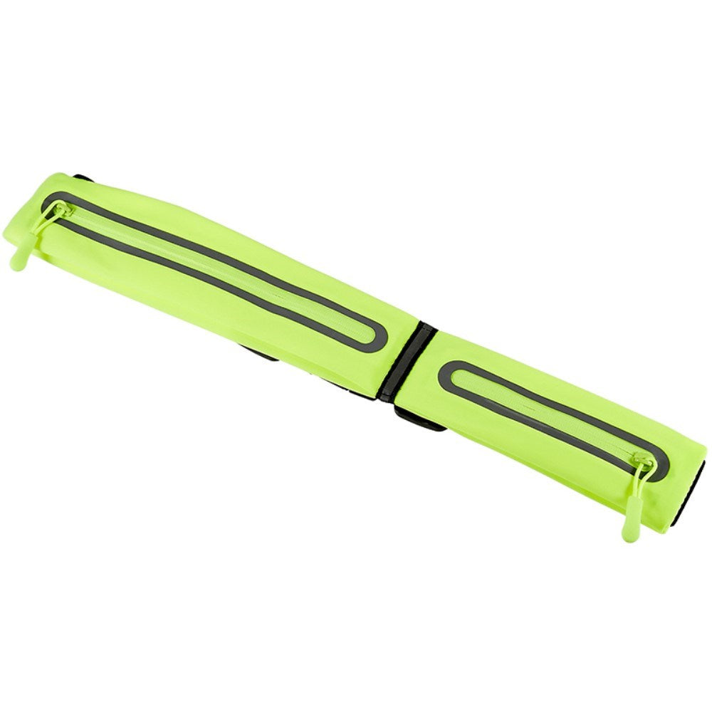 Running Belt with Reflector & Storage Pockets - Green