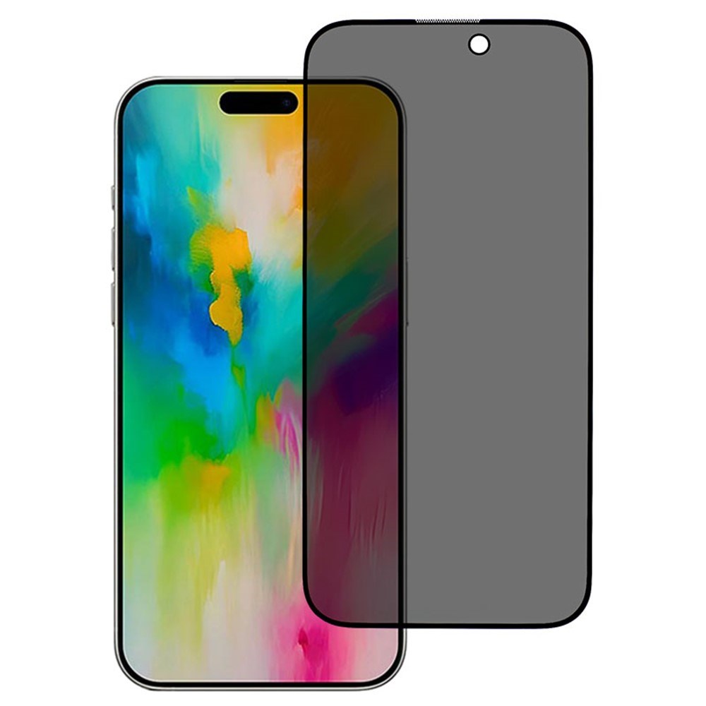 iPhone 16 Plus / 15 Plus Tempered Glass Screen Protector with Privacy Function - Transparent