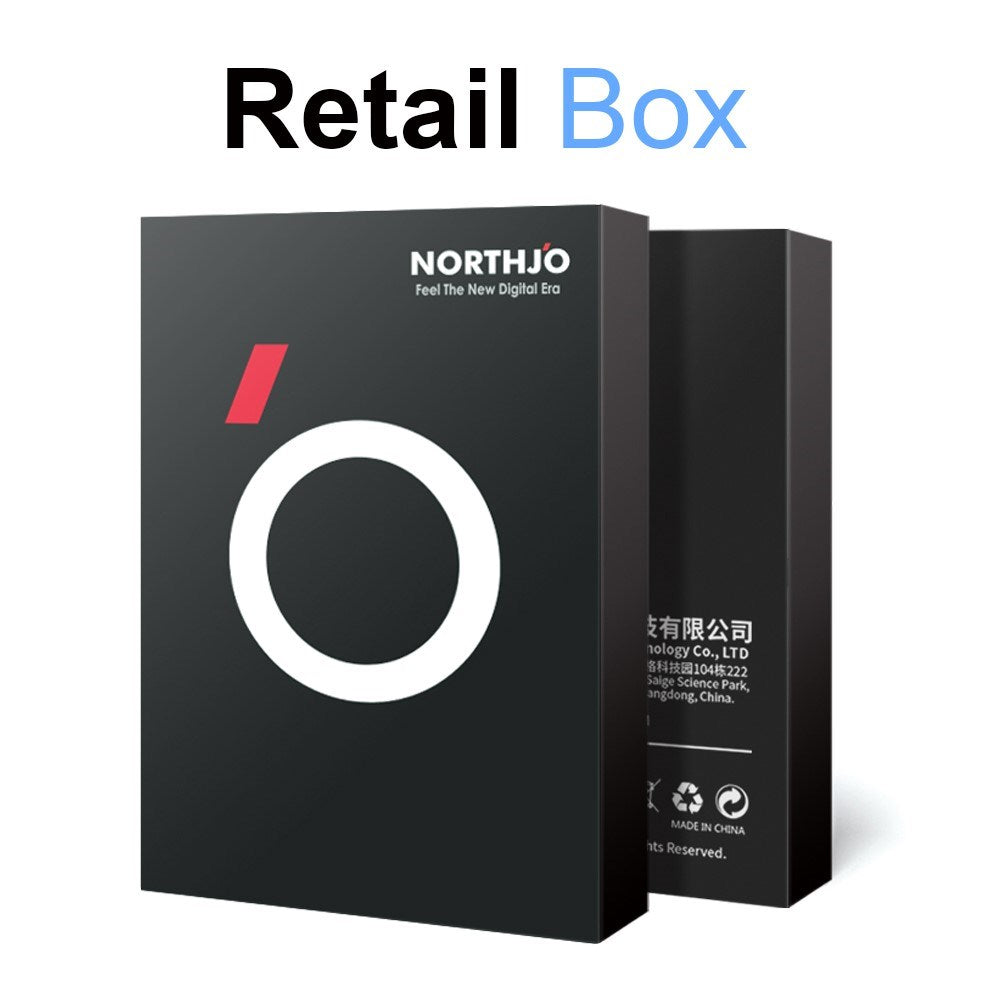 NORTHJO iPhone 16e Tempered Camera Lens Glass - 2 pcs. - Transparent / Black Edge