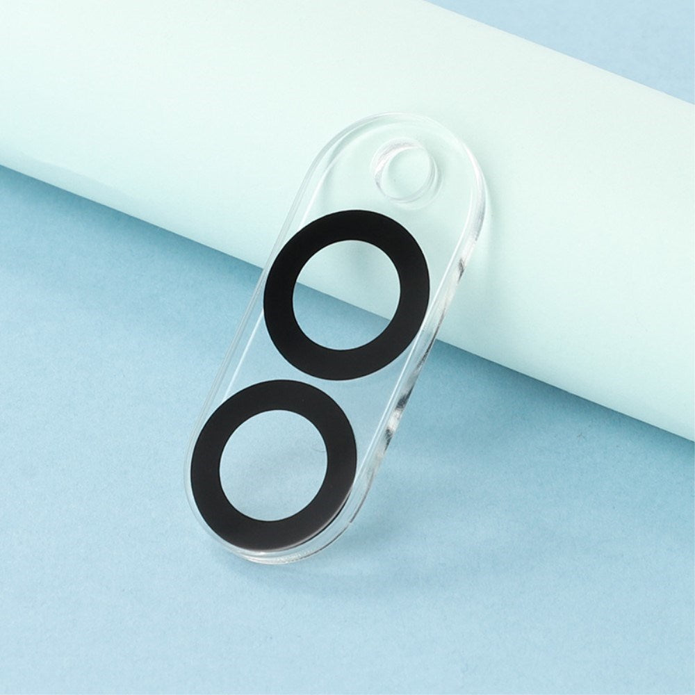 Samsung Galaxy S25 Edge Protective Glass For Camera Lens - 2 Pcs. - Transparent / Black