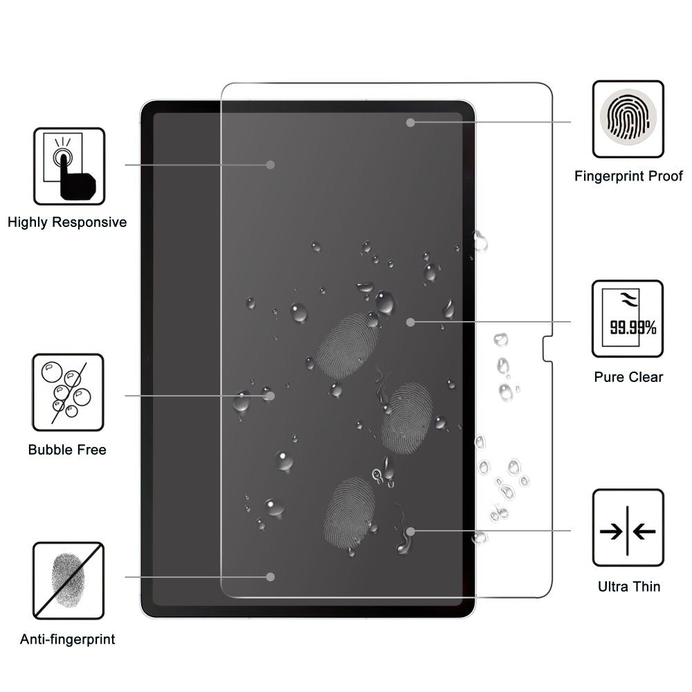 Samsung Galaxy Tab S10 FE+ (Plus) Tempered Screen Protection Glass - Transparent