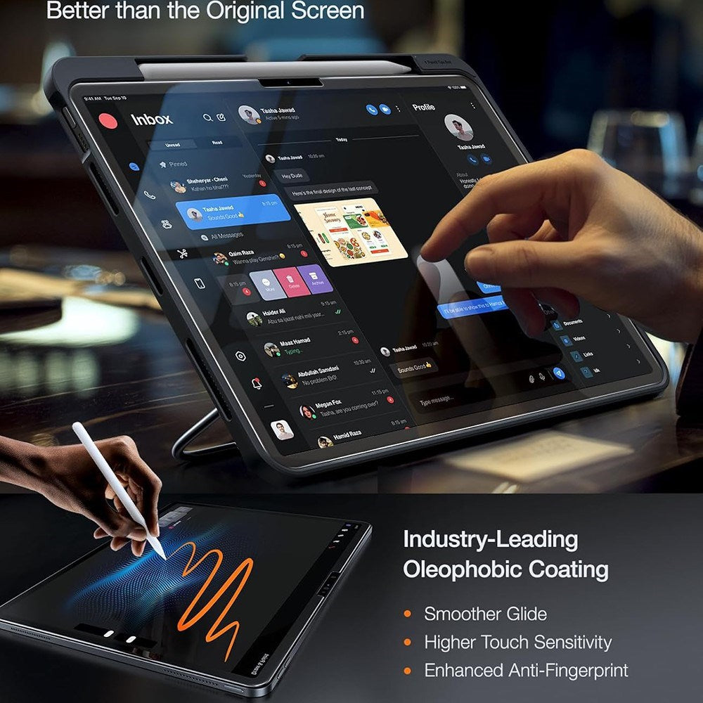 TORRAS iPad Air 13" (2025 / 2024) Install Master Tempered Glass Screen Protector - Transparent