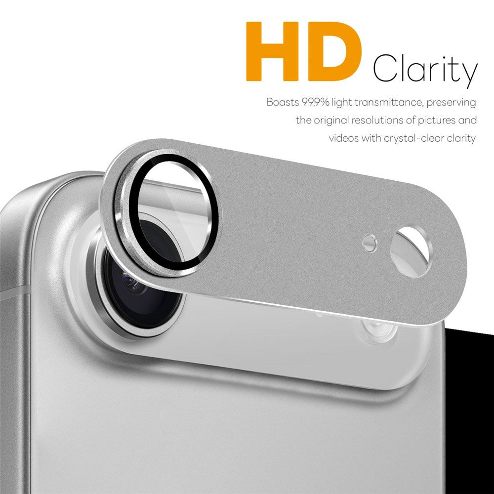 NORTHJO iPhone Air Camera Lens Protector - Matte Metal & Glass - Grey