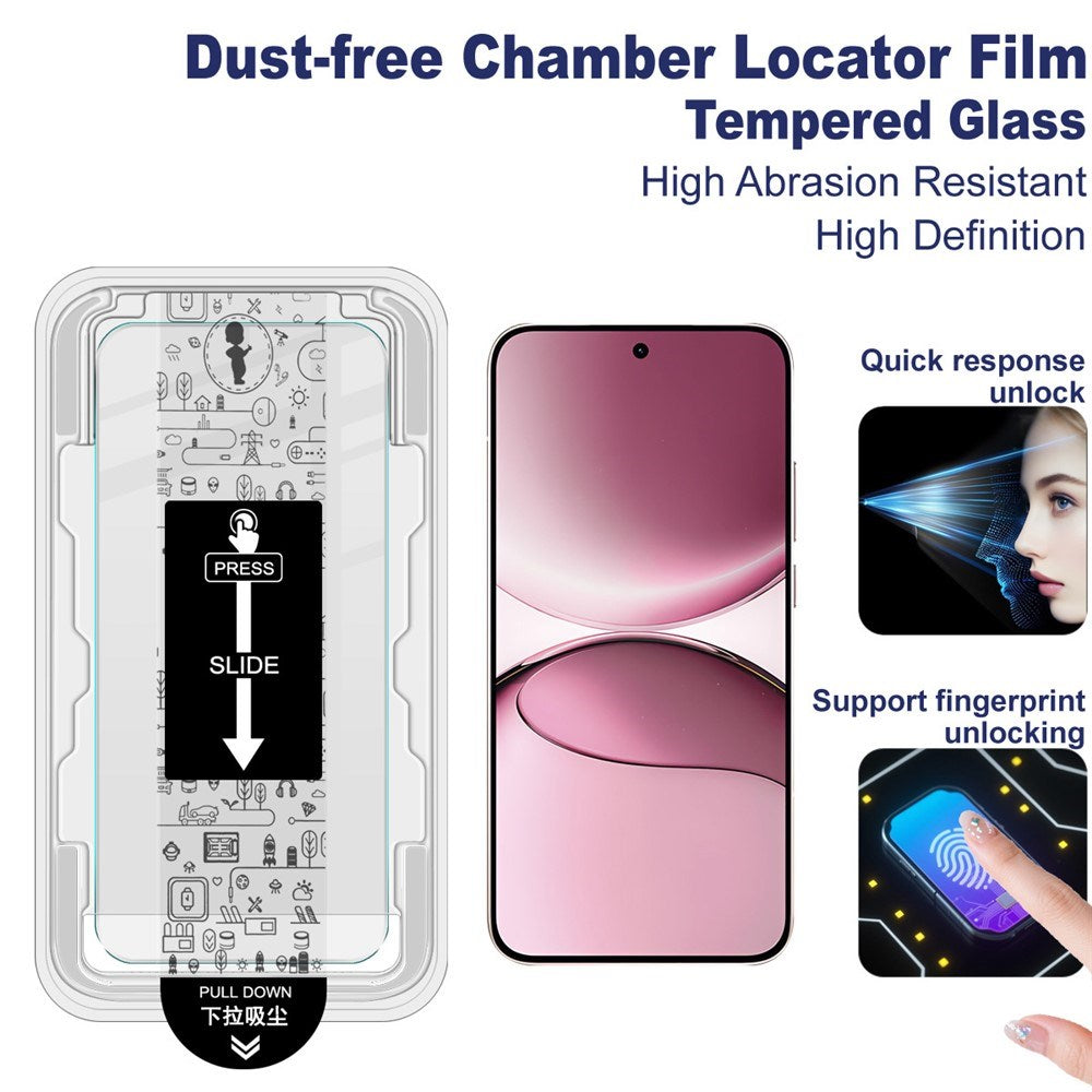 Xiaomi 15T / 15T Pro IMAK Tempered Glass Screen Protector - incl. Installation Frame - Transparent