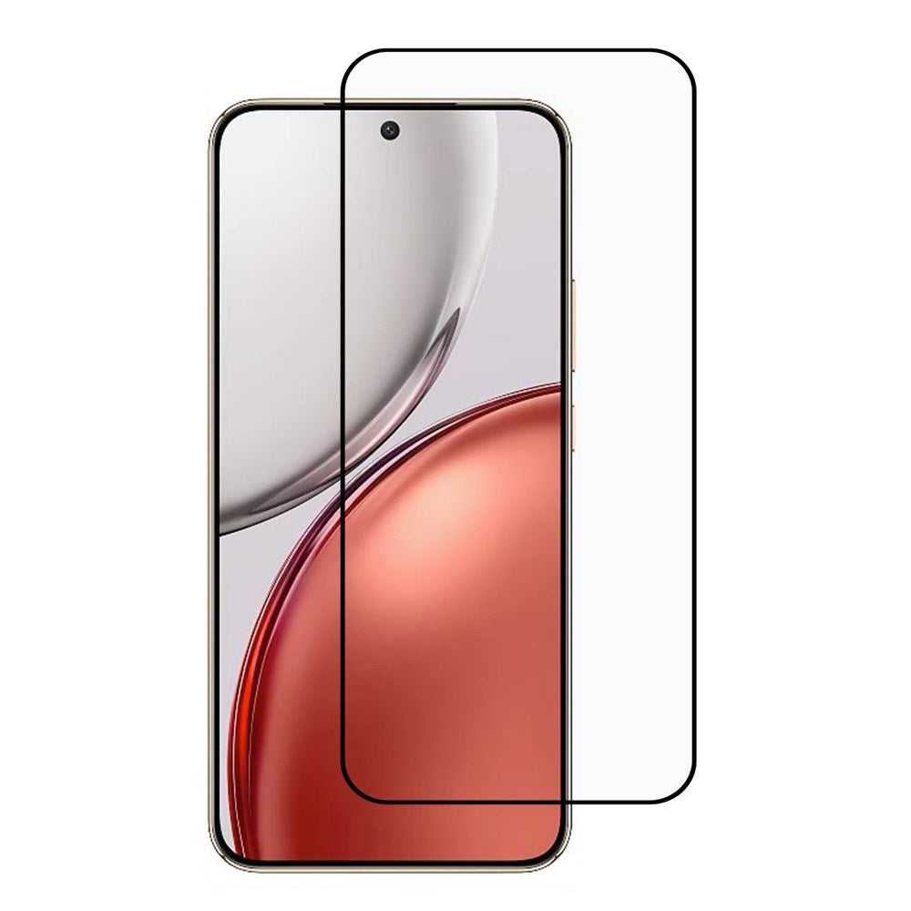 Honor Magic8 Lite Tempered Protective Glass - Transparent / Black