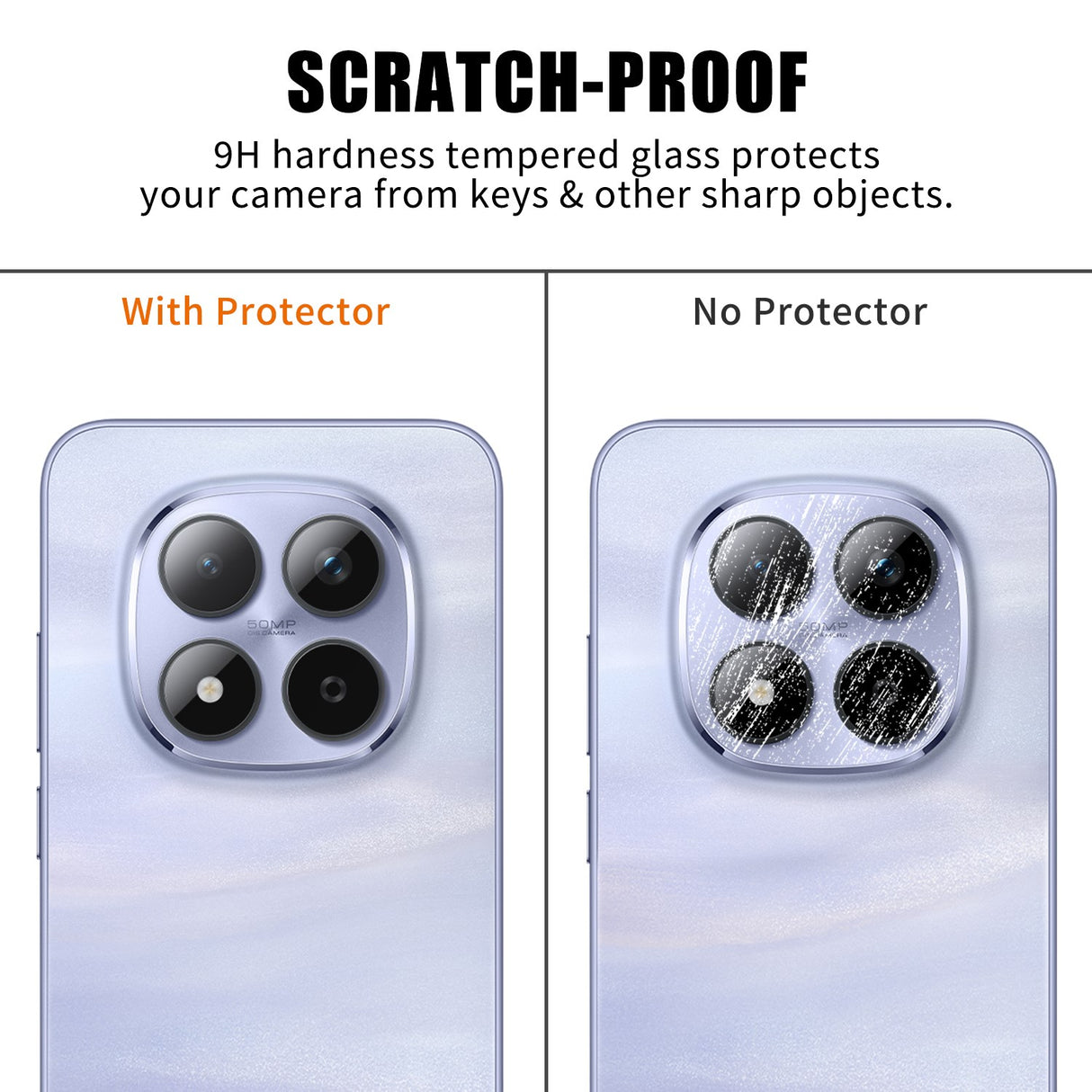 Xiaomi Redmi Note 15 Pro (5G) Tempered Camera Lens Protector Glass – Transparent