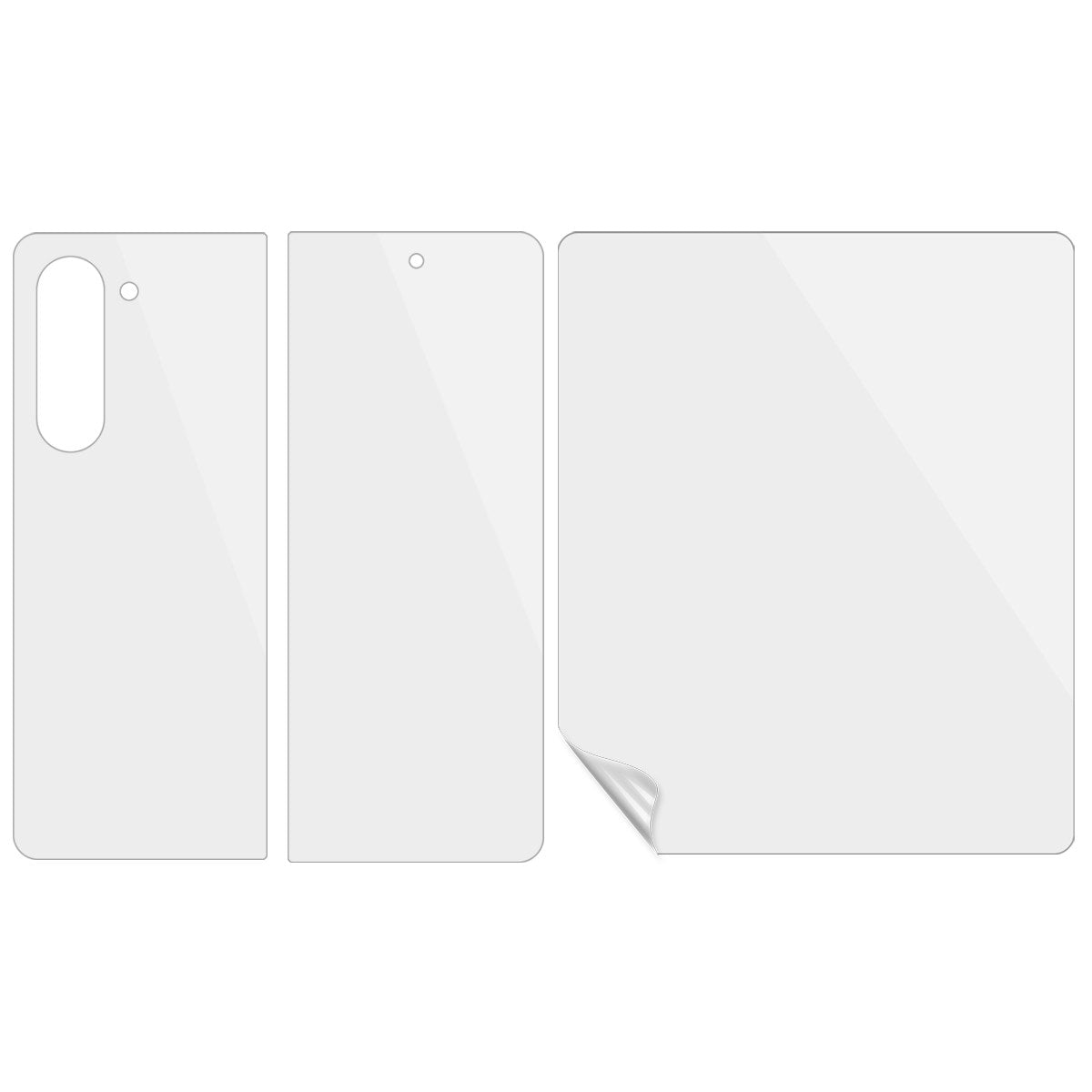 Samsung Galaxy Z Fold8 Ultra 3-Piece Screen Protector Film - Transparent