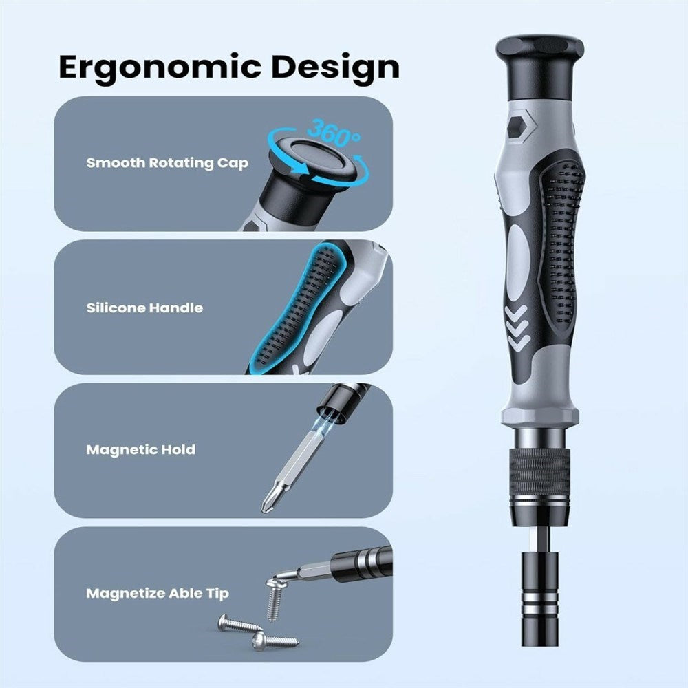 AXTH 116-in-1 Screwdriver Set for Electronics Repair - Black