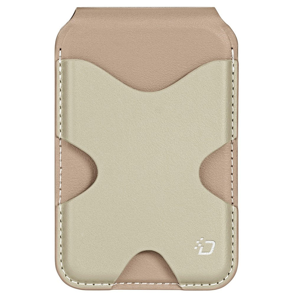 DUX DUCIS Magnetic Card Holder for 5 Cards with Stand Function - MagSafe Compatible - Beige