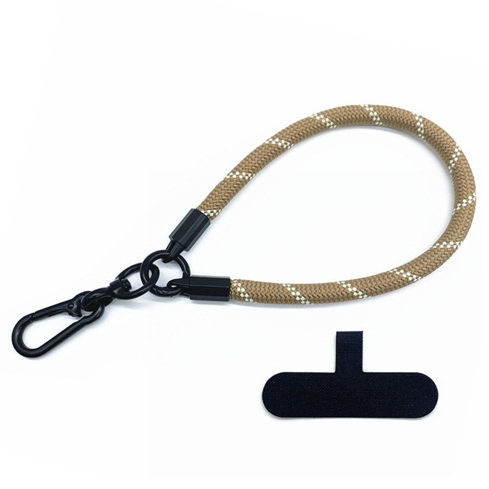 Polyester Wrist Strap with Insert Plate - 30cm - Beige / White