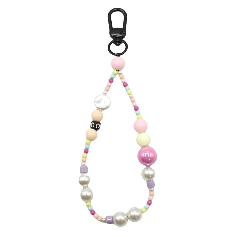 Wrist Strap w. Beads - 30cm - Pink