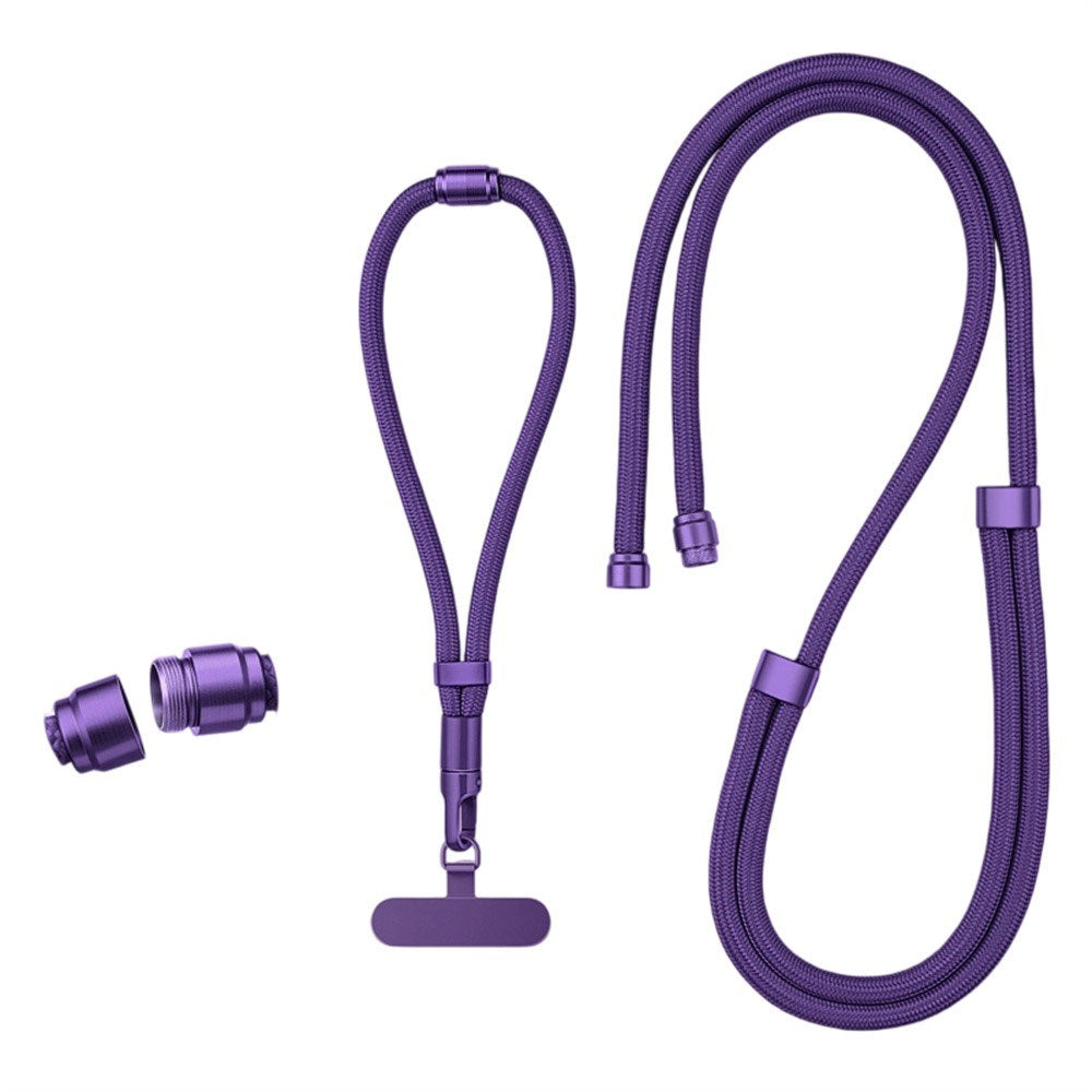 3-in-1 Nylon Phone Strap - 150cm / 50cm - Purple