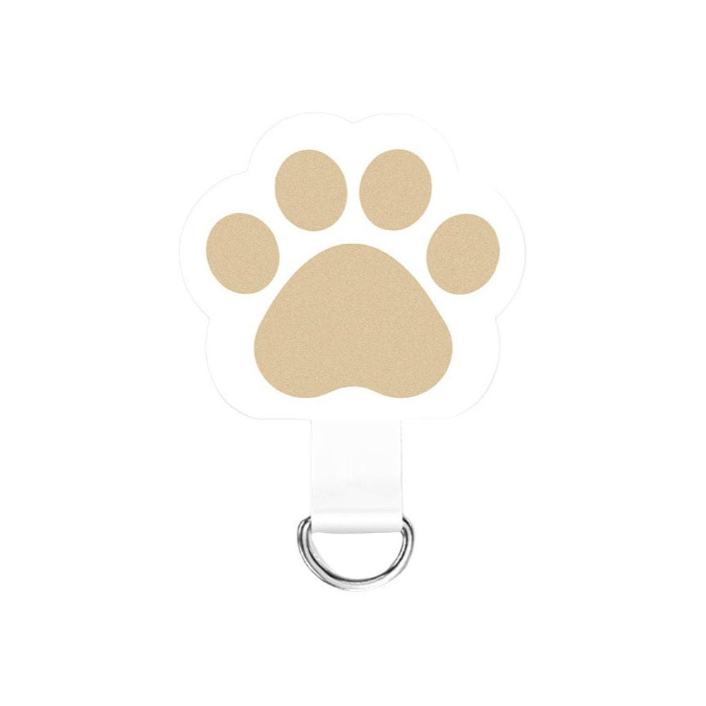 Cat Paw Insert Plate for Phone Strap - White