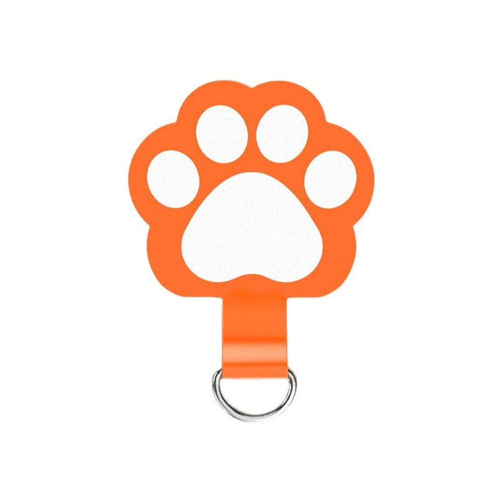 Cat Paw Insert Plate for Phone Strap - Orange