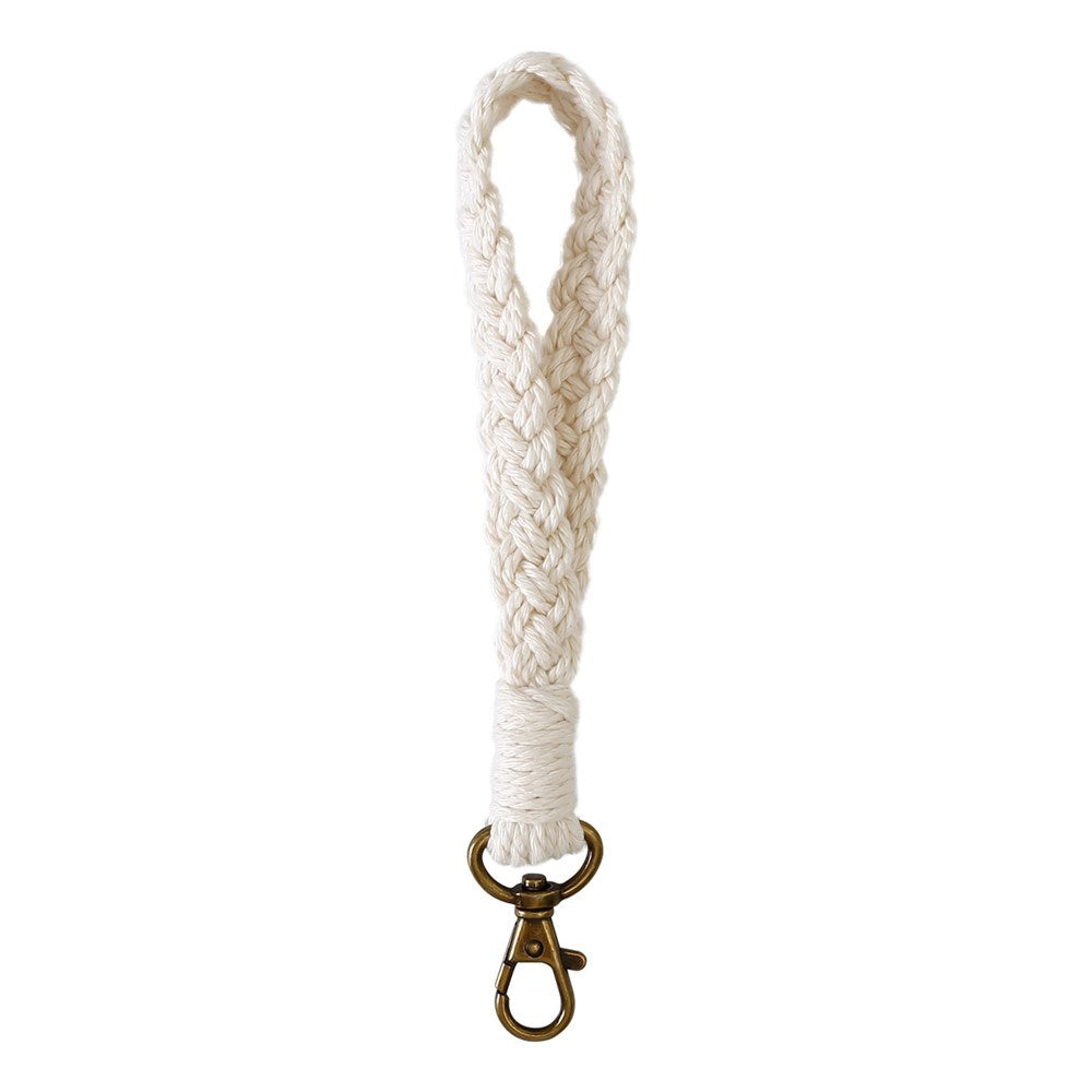 Key Lanyard / Wrist Strap 18cm - Textile - White