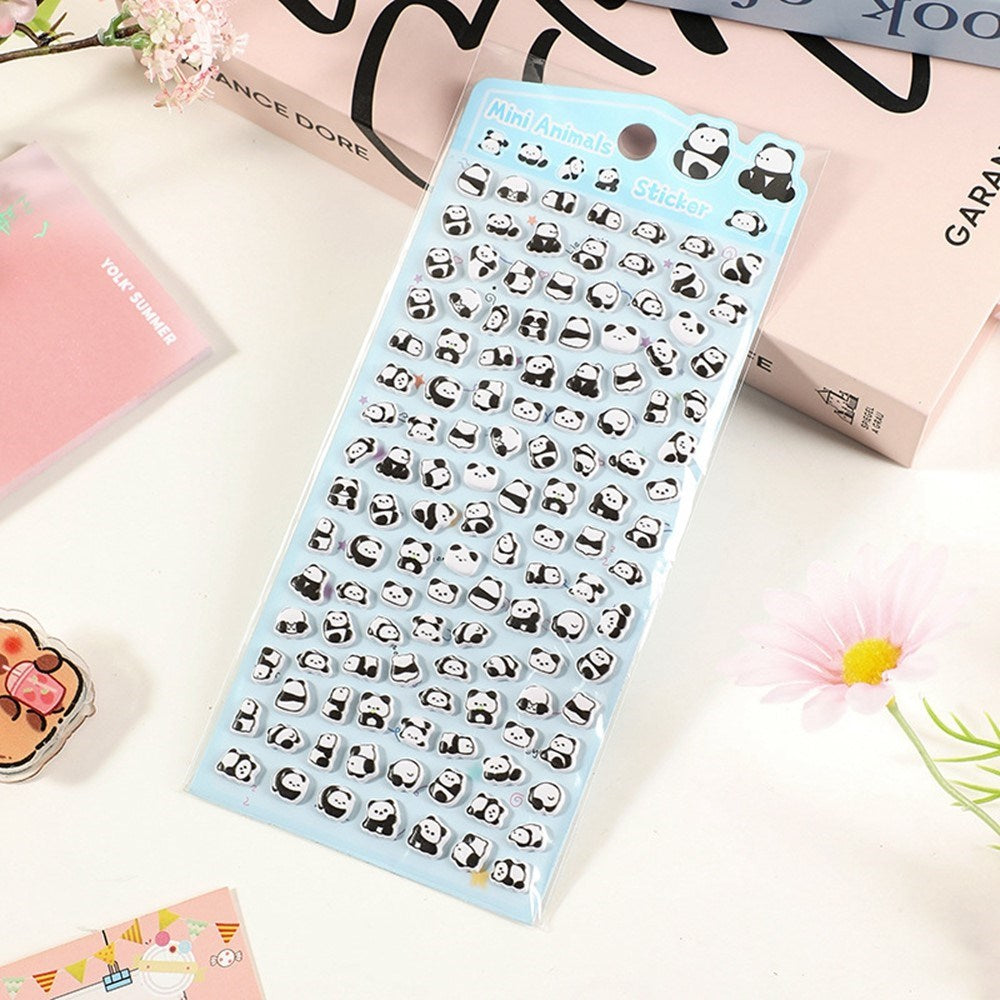 Mini 3D Bubble Foam Stickers - Small Pandas