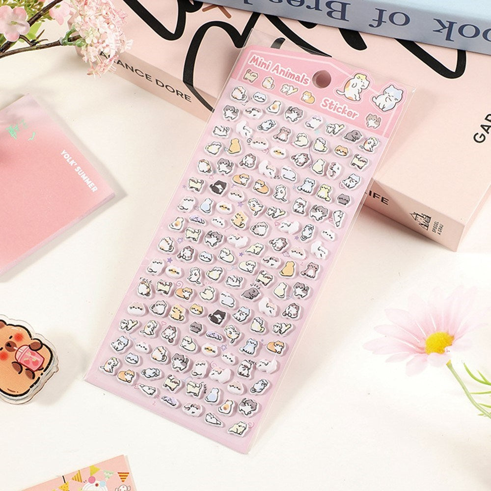 Mini 3D Bubble Foam Stickers - Small Cats
