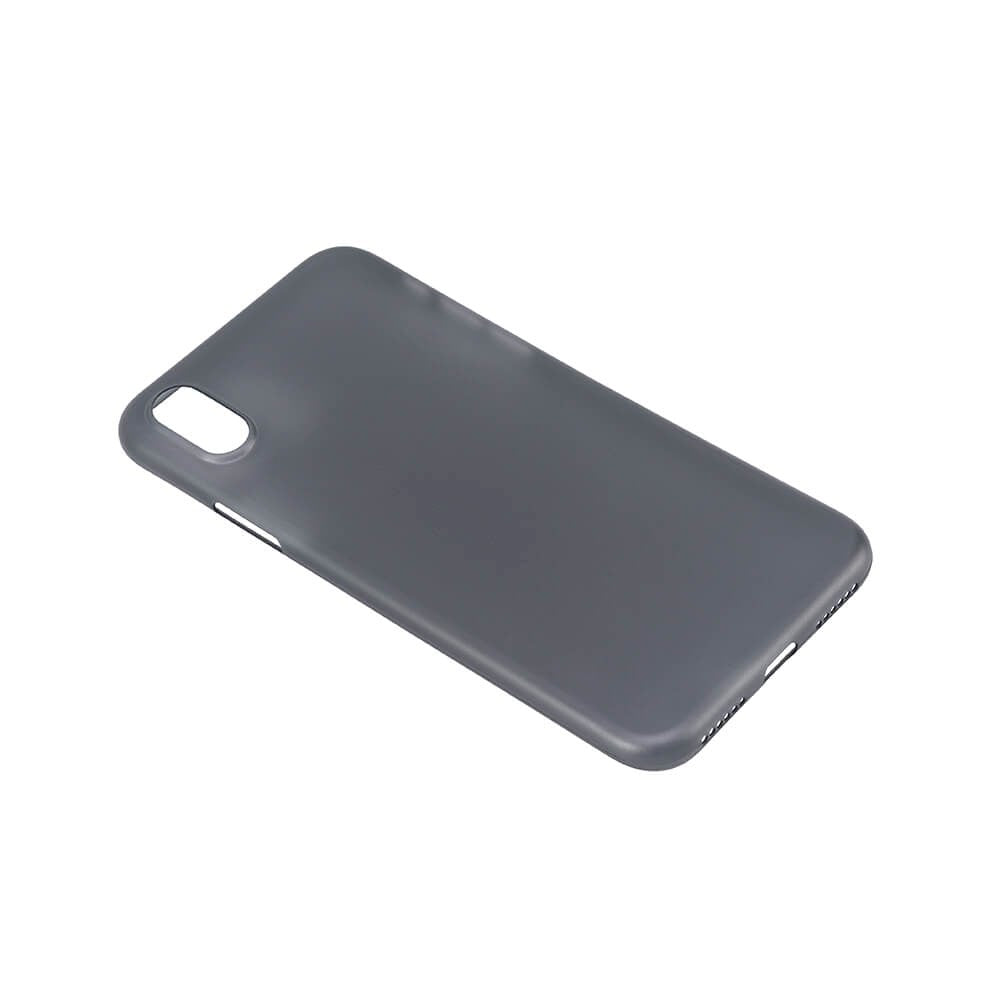 iPhone X / XS GEAR Semi Transparent Flexible Plastic Case - Black