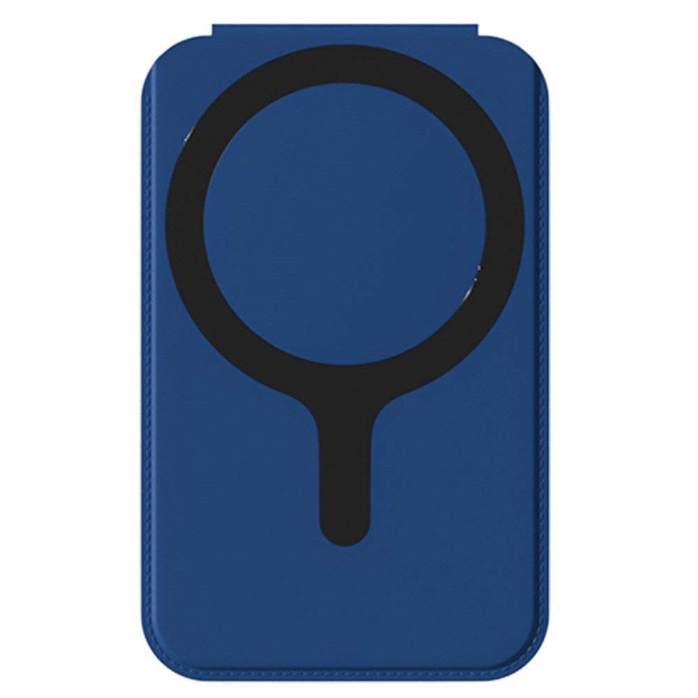 Magnetic Card Holder with Mirror & Stand Function - Blue