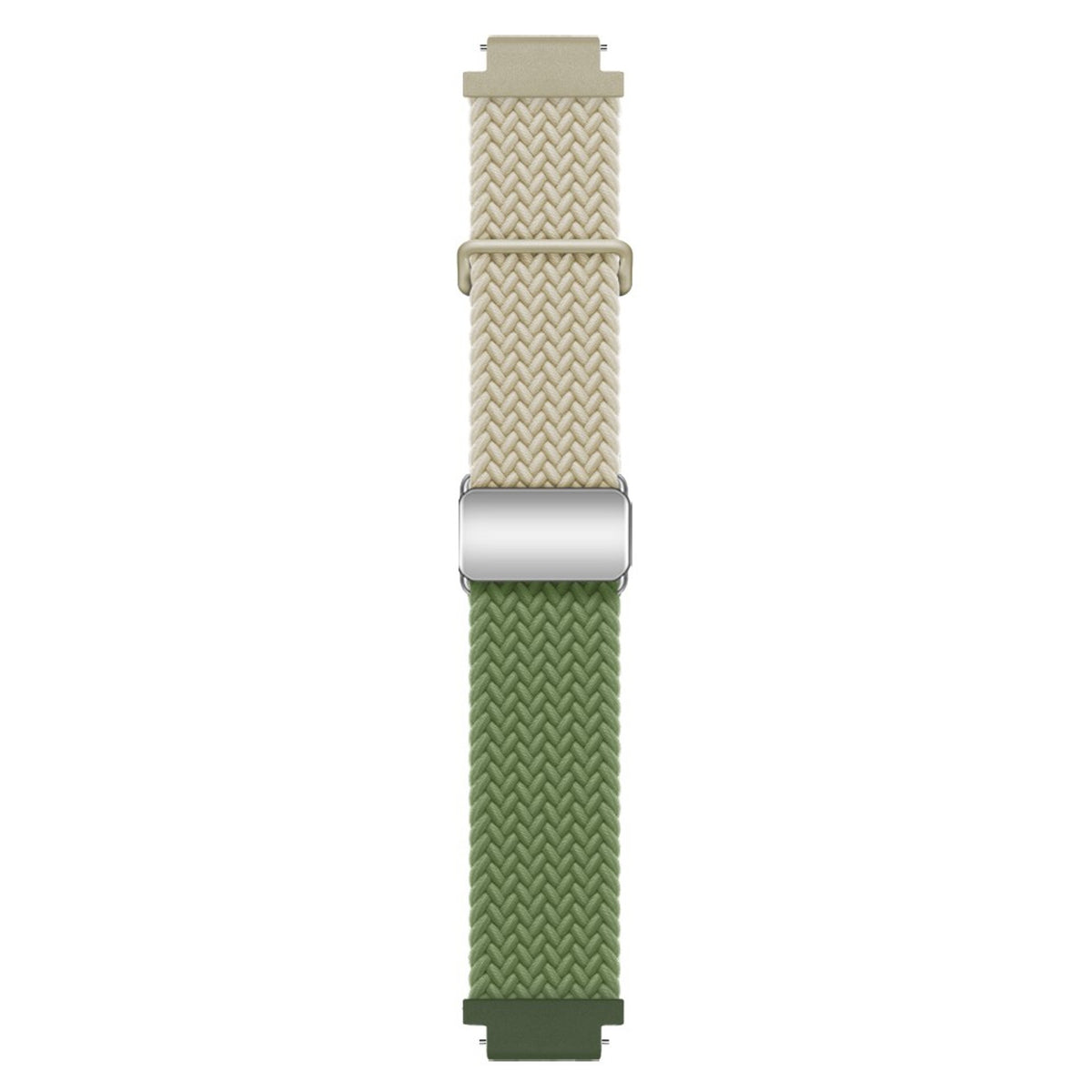 Universal 18mm EIDERWOOD Woven Watch Strap - Beige / Green