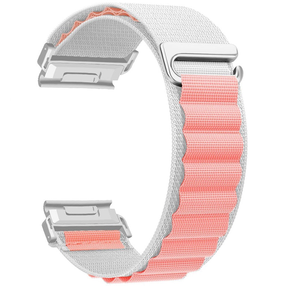 Universal Garmin 22mm QuickFit EIDERWOOD Nylon Strap - White / Pink