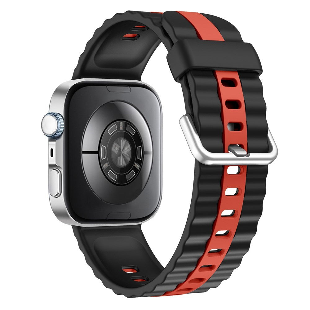 Huawei Watch Fit 4 Pro / 4 / 3 EIDERWOOD Two-Tone Silicone Strap - Black / Red