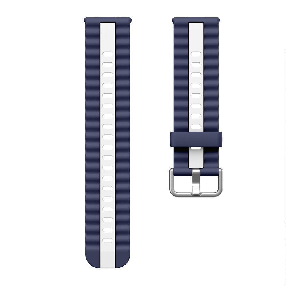 Huawei Watch Fit 4 Pro / 4 / 3 EIDERWOOD Two-Tone Silicone Strap - Blue / White