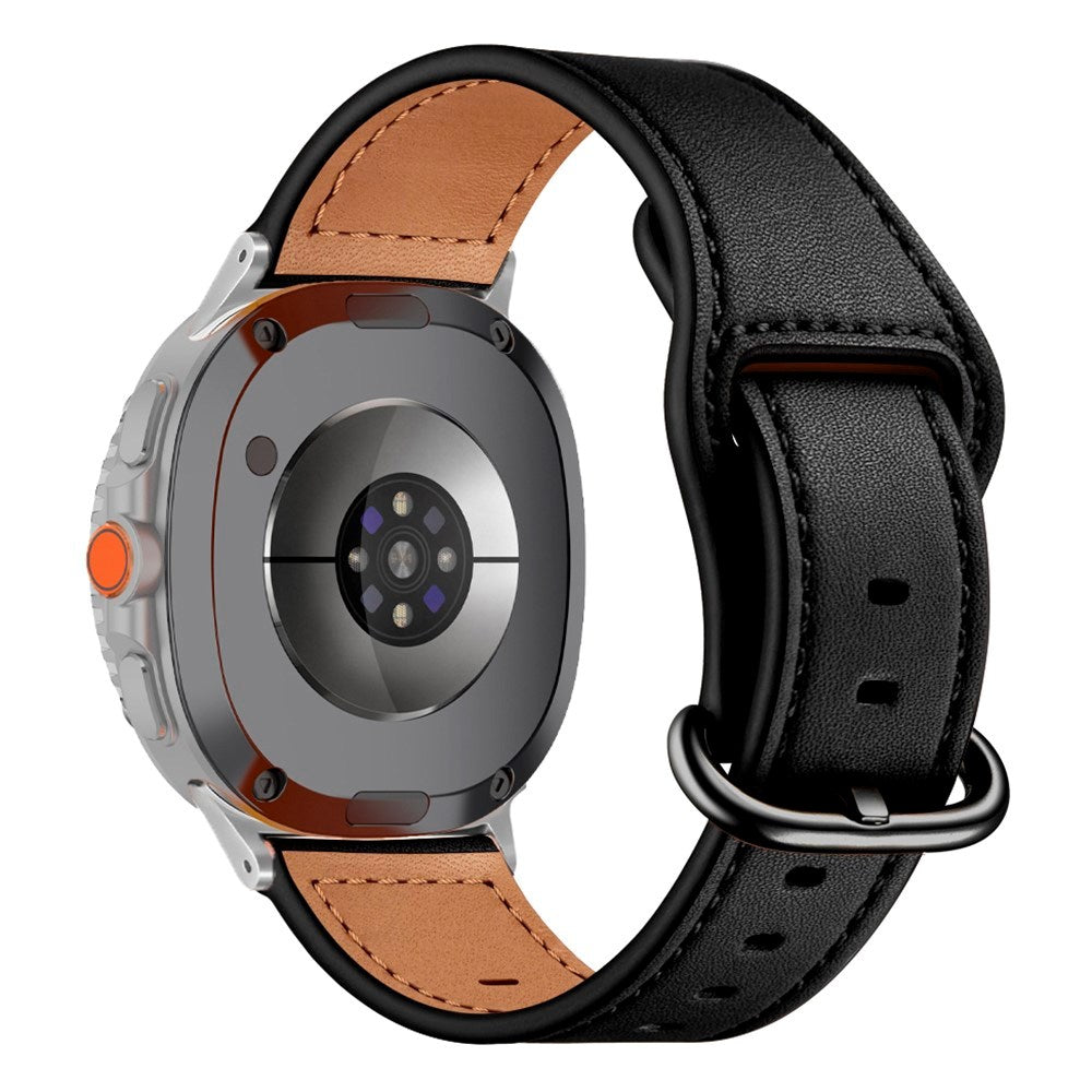 Samsung Galaxy Watch 8 / 8 Classic (40 / 44 / 46mm) Faux Leather Strap - Black