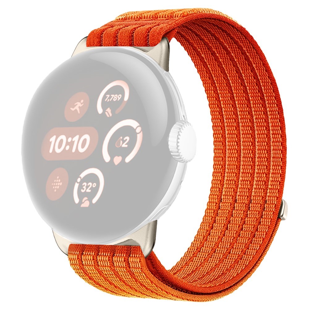 Google Pixel Watch 4 / 3 / 2 / 1 (41mm) EIDERWOOD Nylon Watch Strap - Orange
