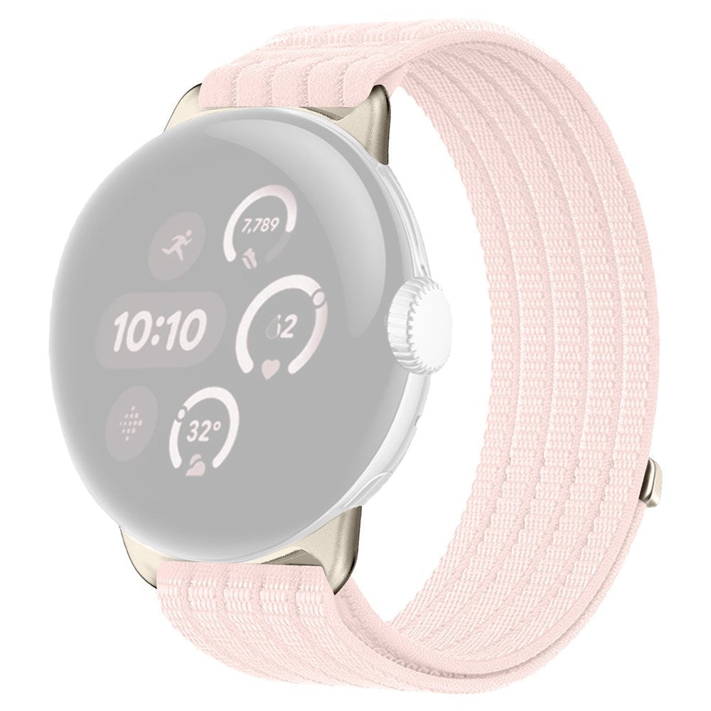 Google Pixel Watch 4 / 3 (45mm) EIDERWOOD Nylon Watch Strap - Pink