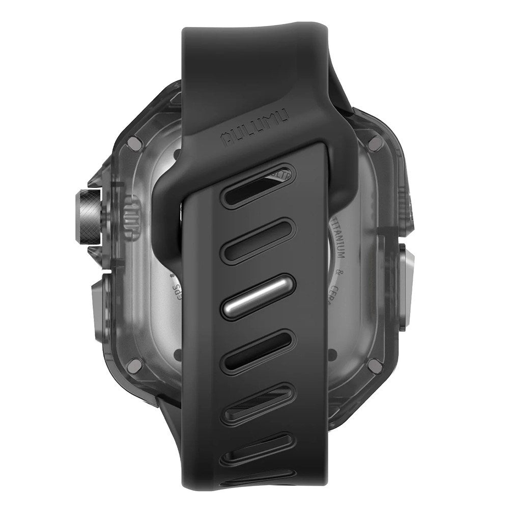 Apple Watch Ultra 4 / 3 / 2 / 1 (49mm) AULUMU Watch Strap w. Built-in Plastic Case - Black