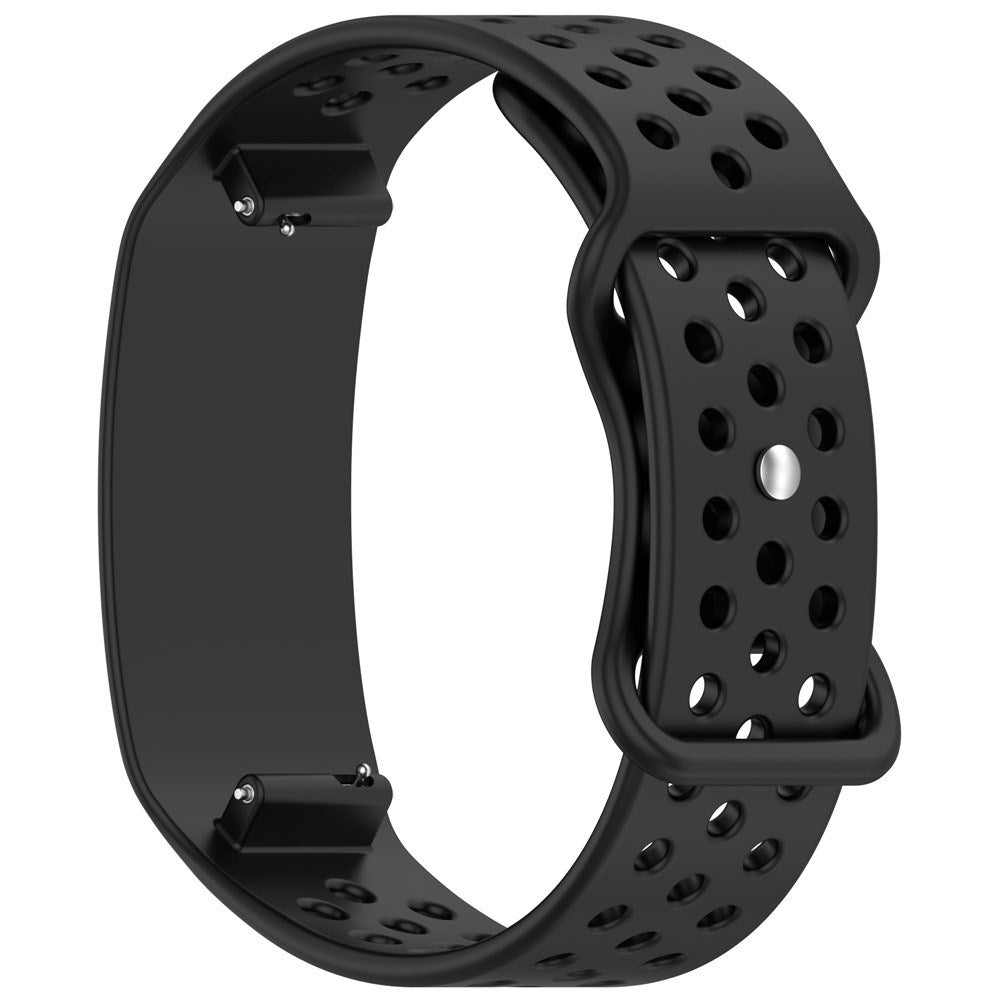 Garmin CIRQA Smart Band EIDERWOOD Silicone Strap with Breathable Perforated Holes - Black