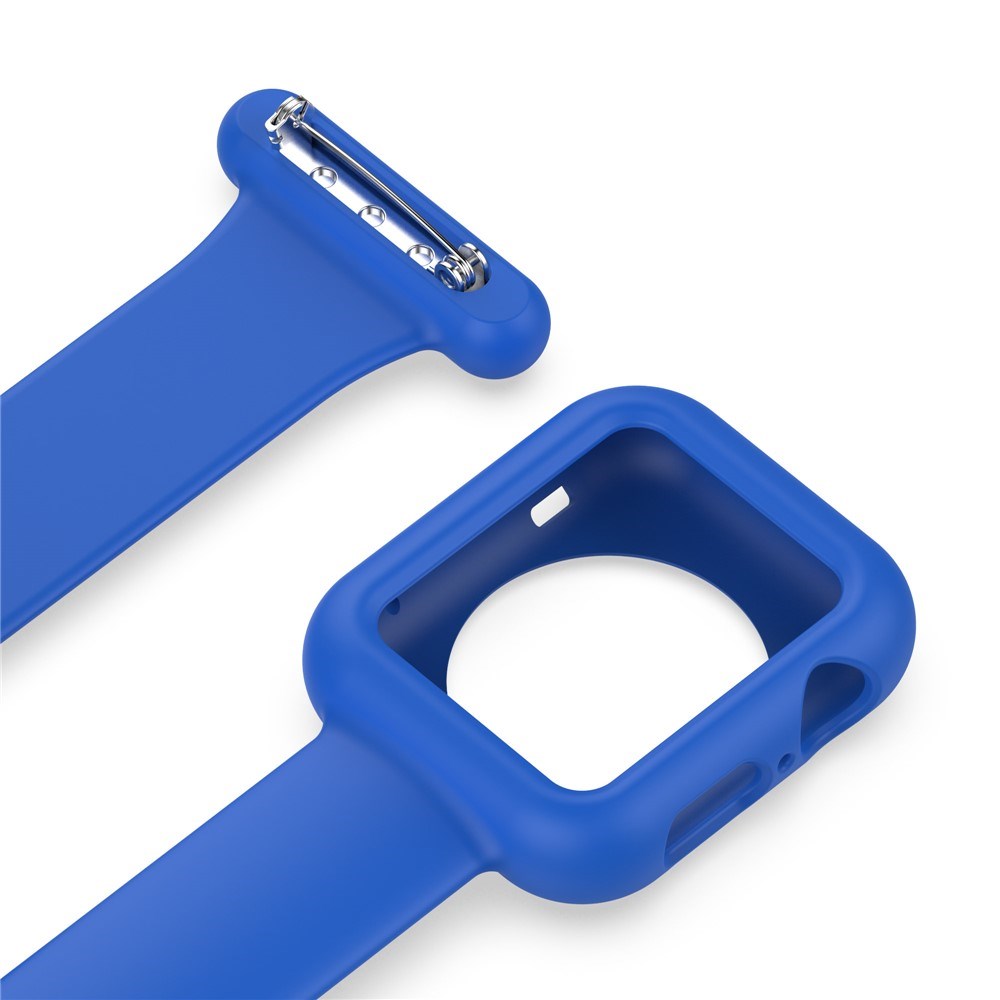 Apple Watch (38/40/SE/41/42mm) Silicone Nursing Watch Strap - Blue