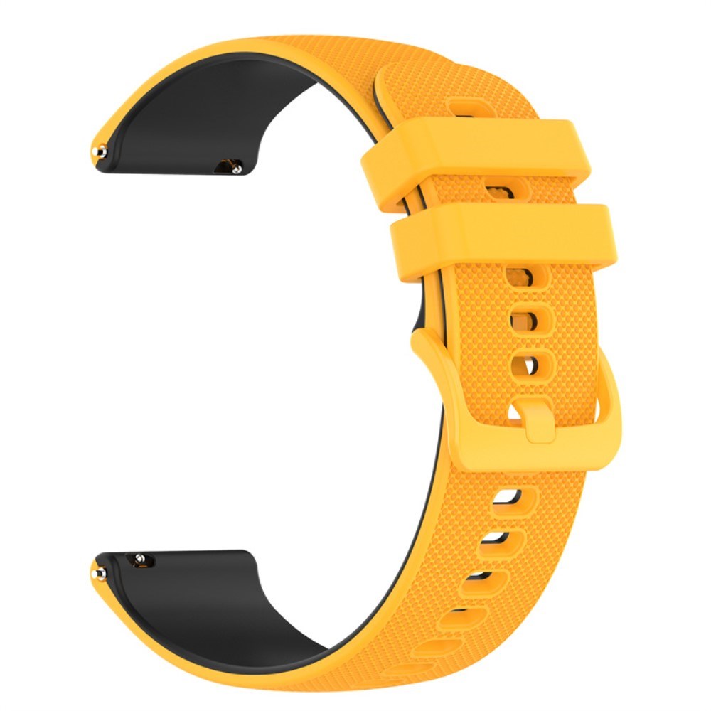 Smartwatch Silicone Strap (22mm) Grid - Yellow / Black