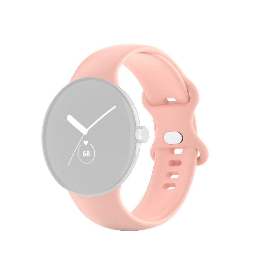EIDERWOOD Google Pixel Watch 1 / 2 / 3 (41mm) Silicone Smartwatch Strap - Pink