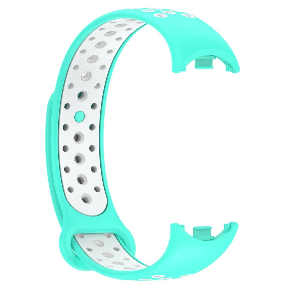 Xiaomi Smart Band 10 / 9 / 8 / NFC Silicone Watch Strap - Turquoise / White