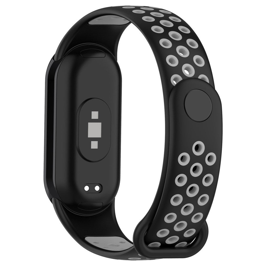 Xiaomi Smart Band 10 / 9 / 8 / NFC Silicone Watch Strap - Black / Grey