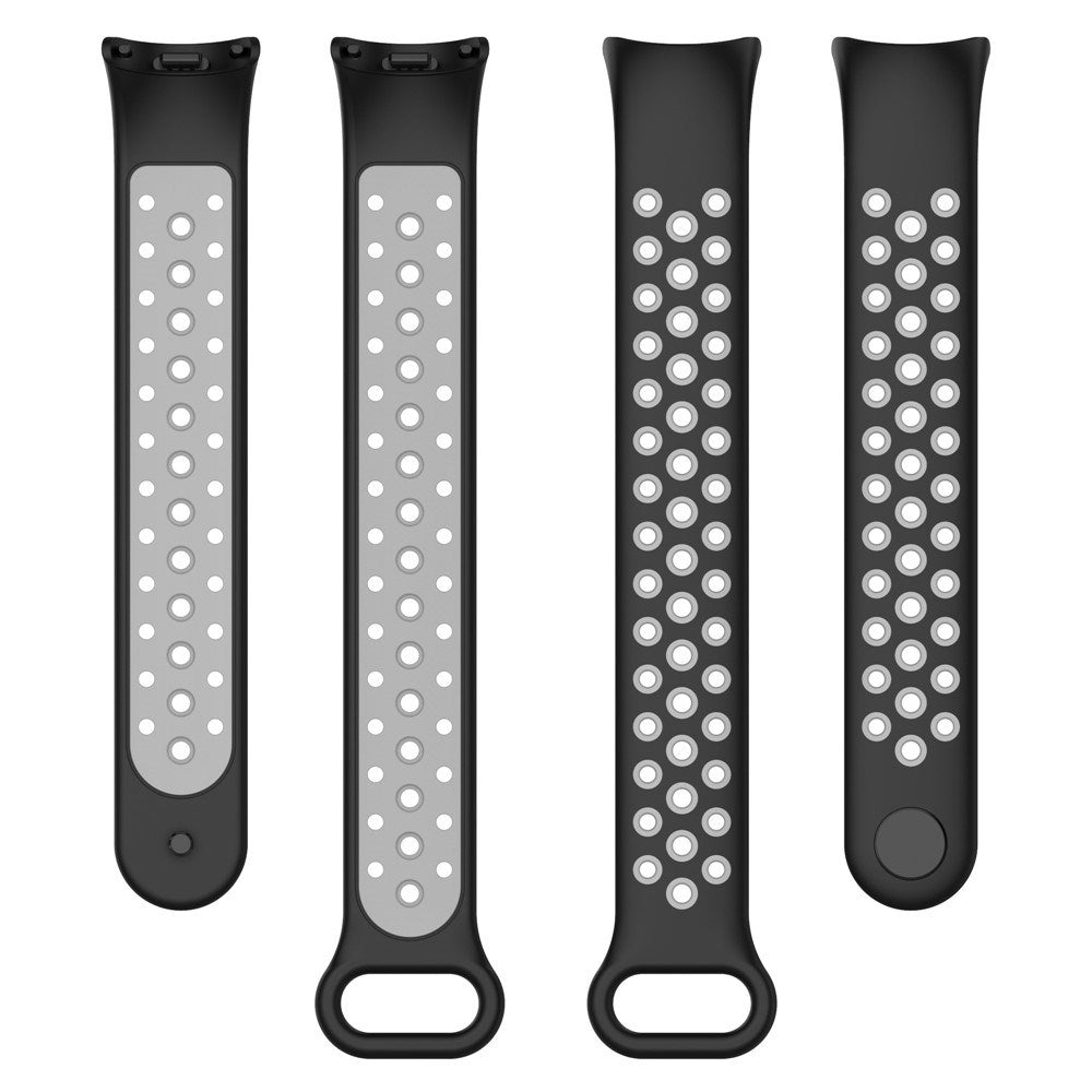 Xiaomi Smart Band 10 / 9 / 8 / NFC Silicone Watch Strap - Black / Grey