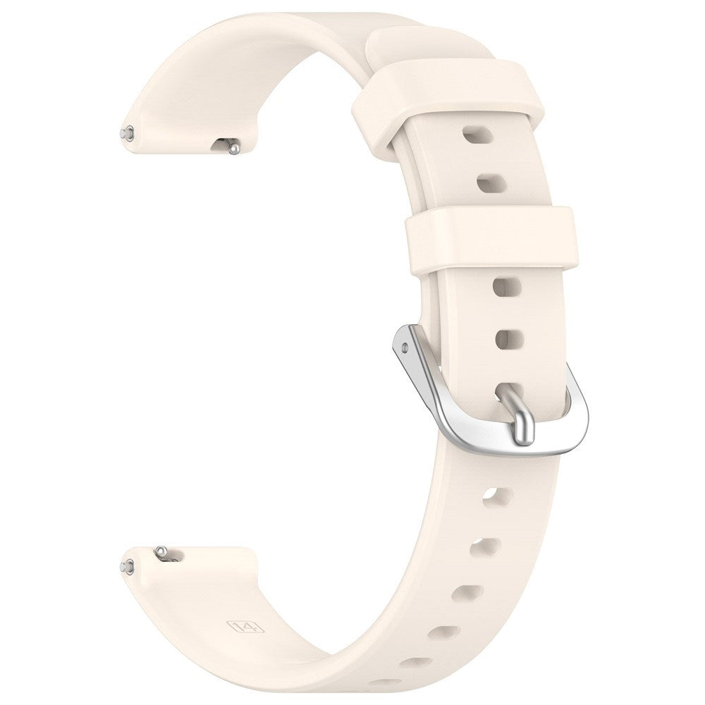 EIDERWOOD Garmin Lily 2 Silicone Strap with Metal Buckle - Beige