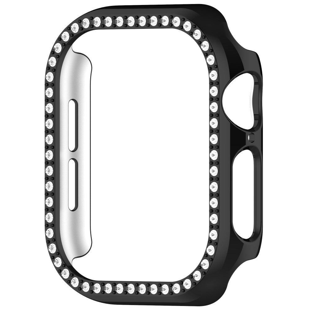 Apple Watch 11 / 10 (46mm) Hard Plastic Case - Black / Rhinestone