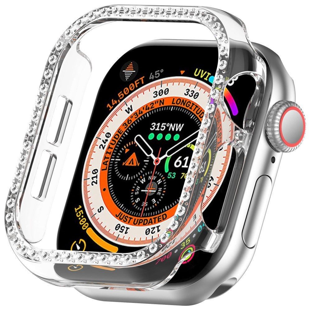 Apple Watch 11 / 10 (46mm) Hard Plastic Case - Transparent / Rhinestone