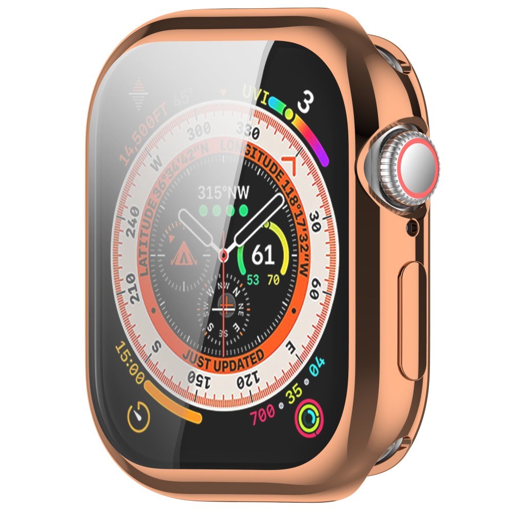 Apple Watch 11 / 10 (42mm) Flexible Plastic Case with Screen Protection - Rose Gold
